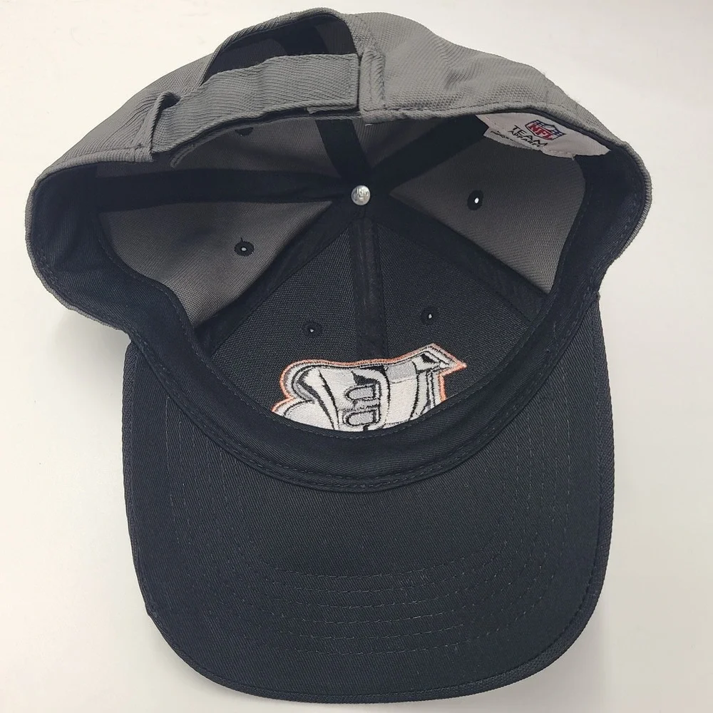 Cincinnati Bengals Hat Adjustable NFL Team Apparel Black Gray NFL Nylon Blend